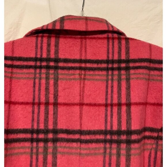Y2K Requirements Pink Plaid Cropped Jacket 10 Wool Mohair SOFT Blazer Clueless - Picture 6 of 8